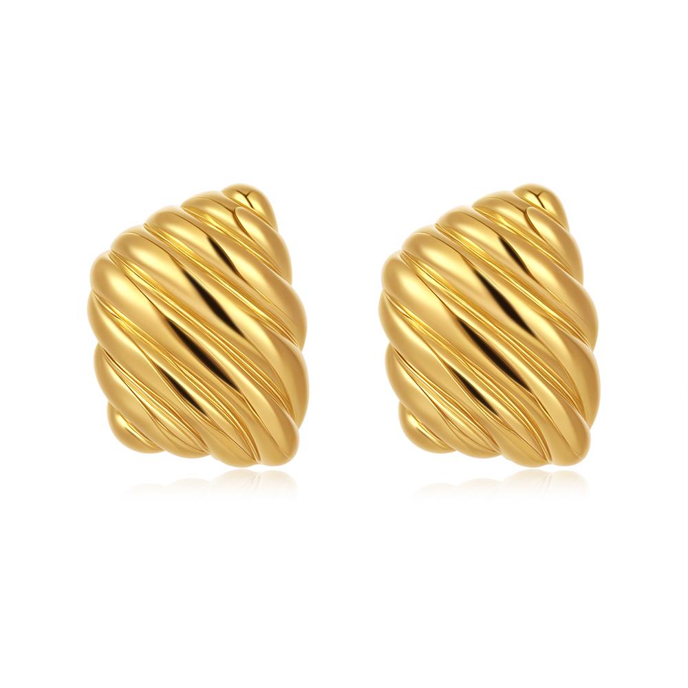 Vintage Texture Gold Plated Stainless Steel Earrings for Women Geometric Circle Twist Statement Earring Fashion Jewelry Bijoux
Vintage Texture Gold Plated Stainless Steel Earrings for Women Geometric Circle Twist Statement Earring Fashion Jewelry Bijoux