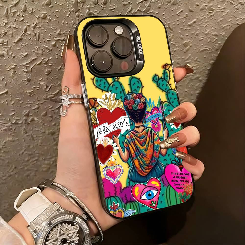 Fashion F-fridaS Kahlo-PC Phone Case For iPhone 17,16,15,14,13,12,11 Plus,Pro Max,XS,Colorful Silver Phone case Funda Cover iPhone11PROMAX
Fashion F-fridaS Kahlo-PC Phone Case For iPhone 17,16,15,14,13,12,11 Plus,Pro Max,XS,Colorful Silver Phone case Funda Cover iPhone11PROMAX