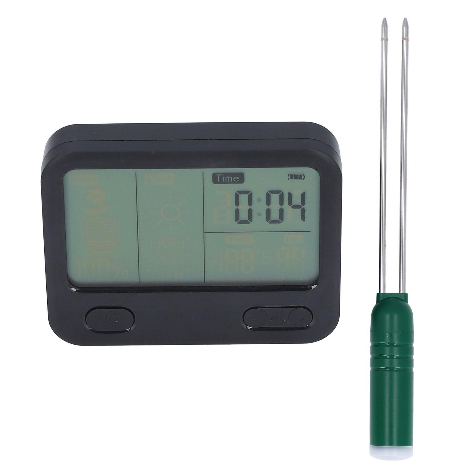4 in 1 Soil Moisture Meter Professional High Accuracy Soil PH Meter with Digital LCD Display Humidity Alarm for Garden Farm Indoor Outdoor
4 in 1 Soil Moisture Meter Professional High Accuracy Soil PH Meter with Digital LCD Display Humidity Alarm for Garden Farm Indoor Outdoor