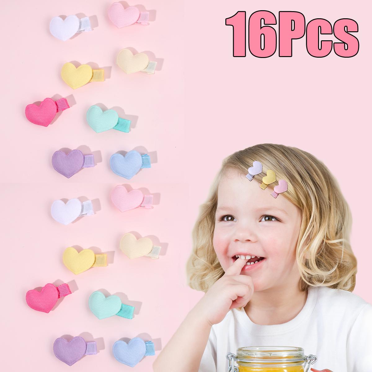 16Pcs Mini Heart Hair Clips Cute Small Love Barrettes Solid Kids Hairclips For Baby Girl Children s Infant Hairpin Accessories
16Pcs Mini Heart Hair Clips Cute Small Love Barrettes Solid Kids Hairclips For Baby Girl Children s Infant Hairpin Accessories