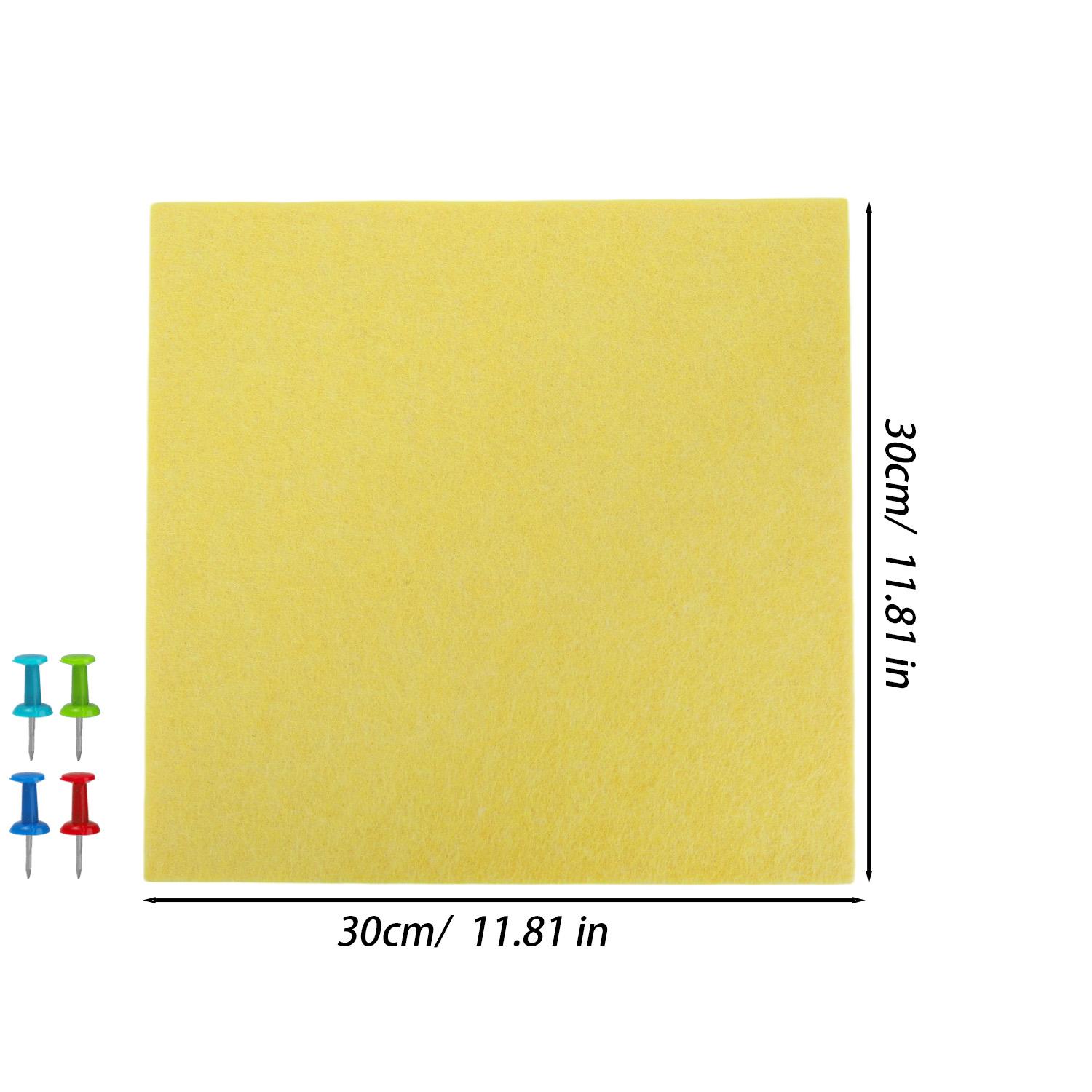 30cm Felt Board with Photo Fixing Thumbtacks Message Board No-drill Photo Background Wall Decor Supplies for Home Classroom лимонно-желтый
30cm Felt Board with Photo Fixing Thumbtacks Message Board No-drill Photo Background Wall Decor Supplies for Home Classroom лимонно-желтый