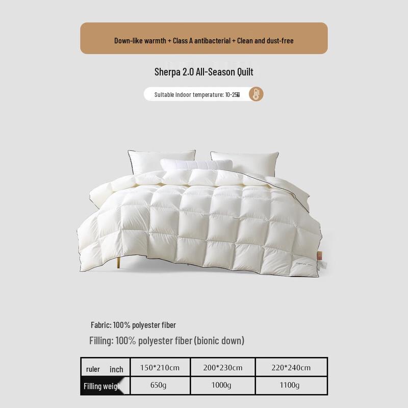 Mercure Home Xuelirong 2.0 All-Season Fiber Quilt
Mercure Home Xuelirong 2.0 All-Season Fiber Quilt