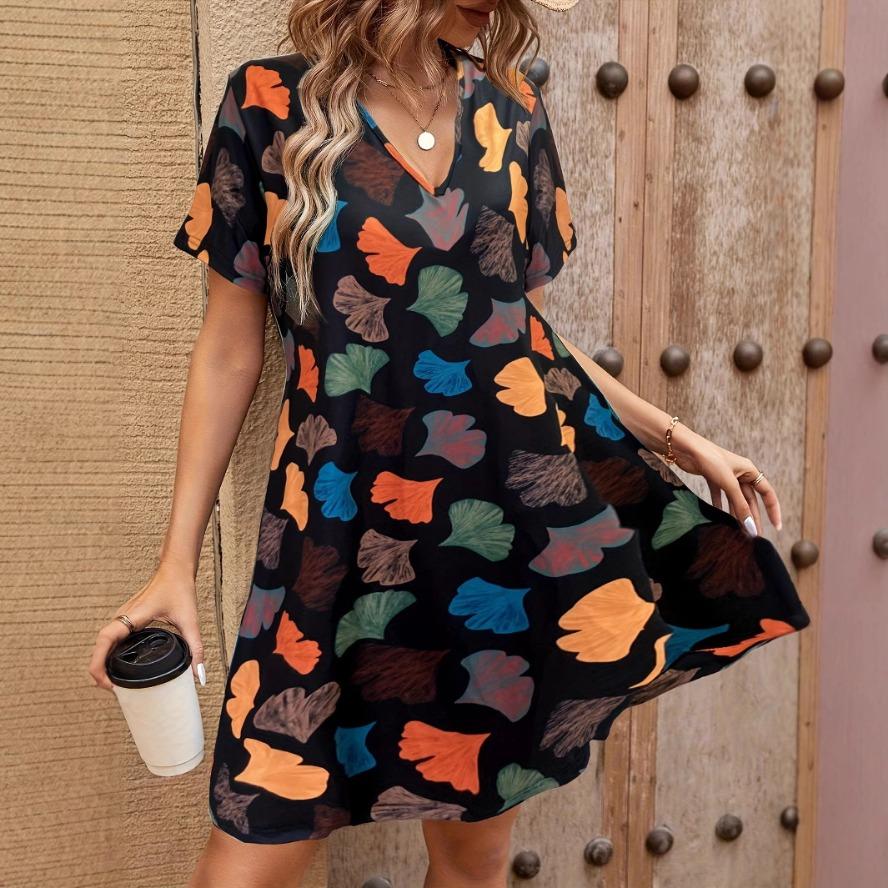 YYFS Женская мода лето весна короткий рукав V-образный вырез свободная талия повседневные платья XXXXXL чёрный
YYFS Женская мода лето весна короткий рукав V-образный вырез свободная талия повседневные платья XXXXXL чёрный