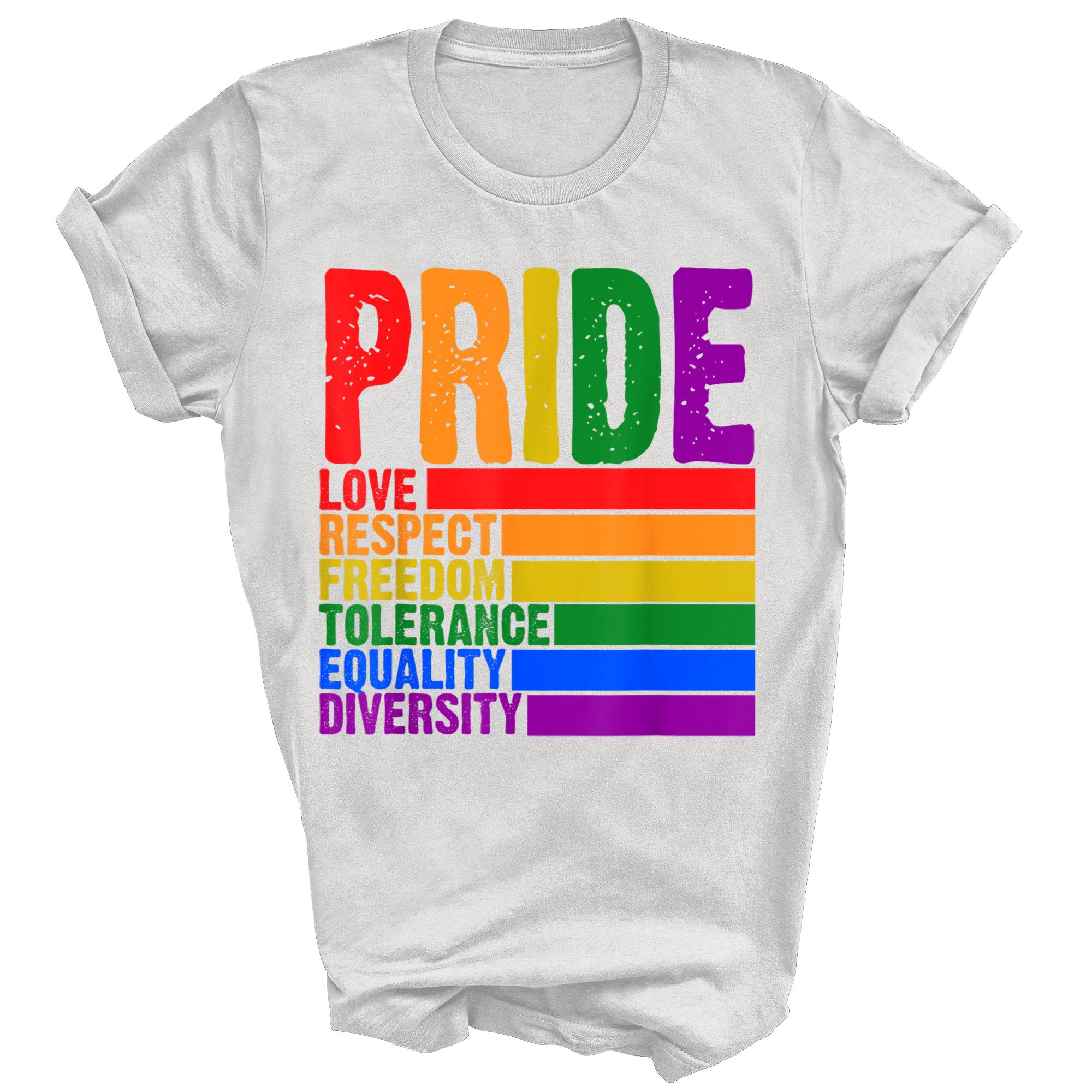 Gay Pride Month Love Respect Freedom Lgbt Unisex Shirt Gift S
Gay Pride Month Love Respect Freedom Lgbt Unisex Shirt Gift S
