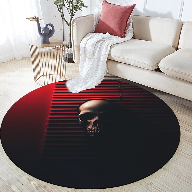 Red and Black Skull,Round Area Rug,Carpet Rug for Living Room Bedroom Sofa Playroom Decor,Non-slip Floor Mat 80cmx80cm
Red and Black Skull,Round Area Rug,Carpet Rug for Living Room Bedroom Sofa Playroom Decor,Non-slip Floor Mat 80cmx80cm