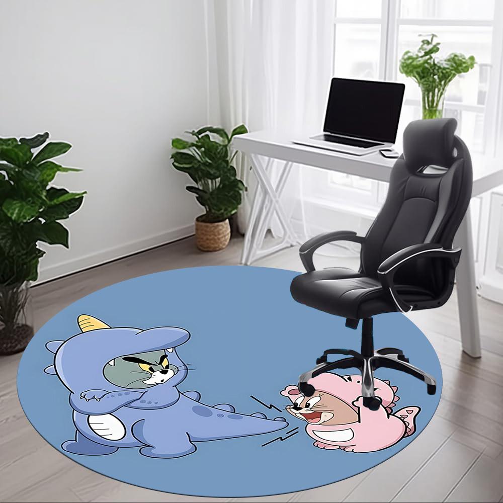 1pc Tom Jerry Office Round Area Rug, Under Office Chairs Bedroom Living Room Home Decor, Room Decoa1016146 80cm by 80cm
1pc Tom Jerry Office Round Area Rug, Under Office Chairs Bedroom Living Room Home Decor, Room Decoa1016146 80cm by 80cm