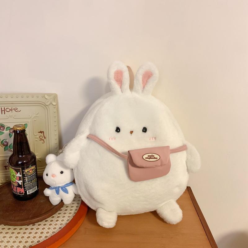 2024 New Cartoon Plush Rabbit Backpack Girl Cute Large Capacity Soft Bag Leisure Plush Book Bag Solid Color Crossbody Bag белый
2024 New Cartoon Plush Rabbit Backpack Girl Cute Large Capacity Soft Bag Leisure Plush Book Bag Solid Color Crossbody Bag белый