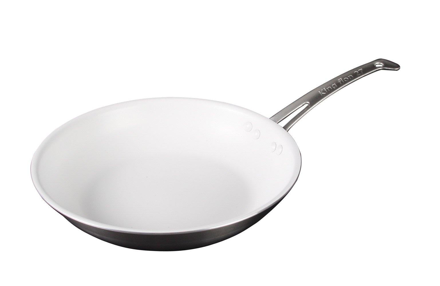 Nakao Aluminum Manufacturing King Flon Compatible with all heat sources Shallow type 27cm (Snow White) ND-12S белый
Nakao Aluminum Manufacturing King Flon Compatible with all heat sources Shallow type 27cm (Snow White) ND-12S белый