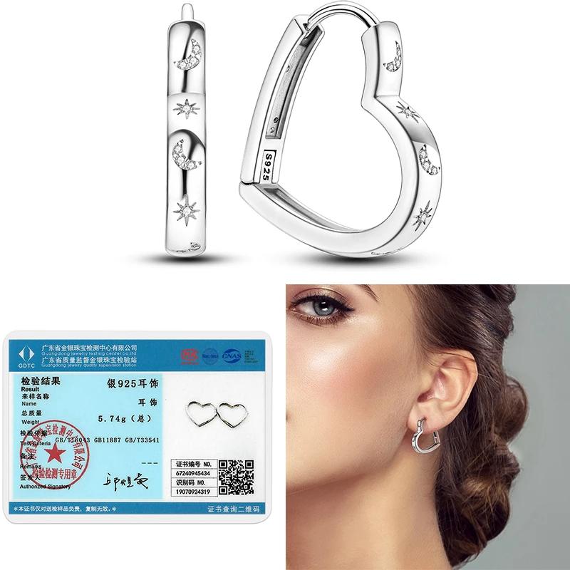 Golden Star Moon Heart Shape Earrings 925 Sterling Silver Women Zircon Ear Studs Sparkling Pave Hoop Earring Jewelry Gift
Golden Star Moon Heart Shape Earrings 925 Sterling Silver Women Zircon Ear Studs Sparkling Pave Hoop Earring Jewelry Gift