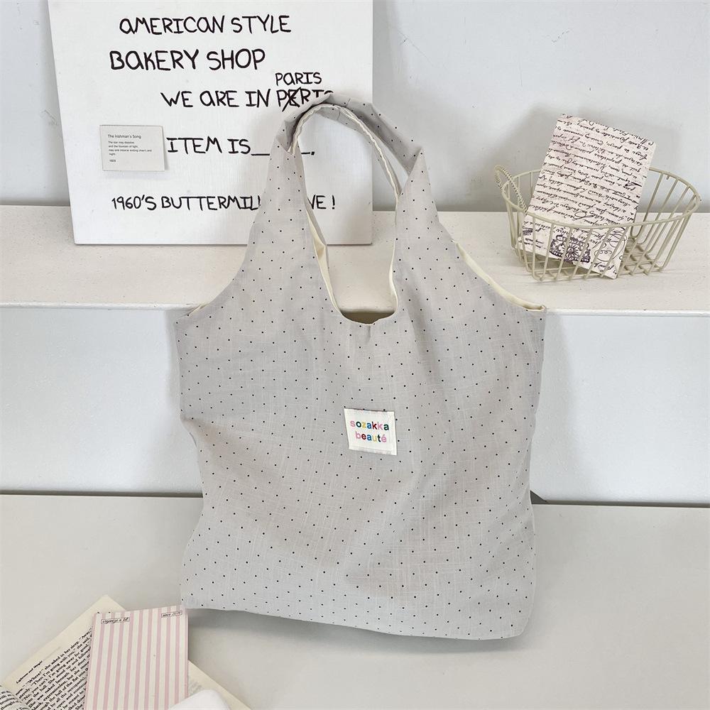 Cute Polka Dot Tube Top Bag Casual Shoulder Crossbody Bag for Women Large Capacity Canvas Tote Bag KTB сірий колір
Cute Polka Dot Tube Top Bag Casual Shoulder Crossbody Bag for Women Large Capacity Canvas Tote Bag KTB сірий колір