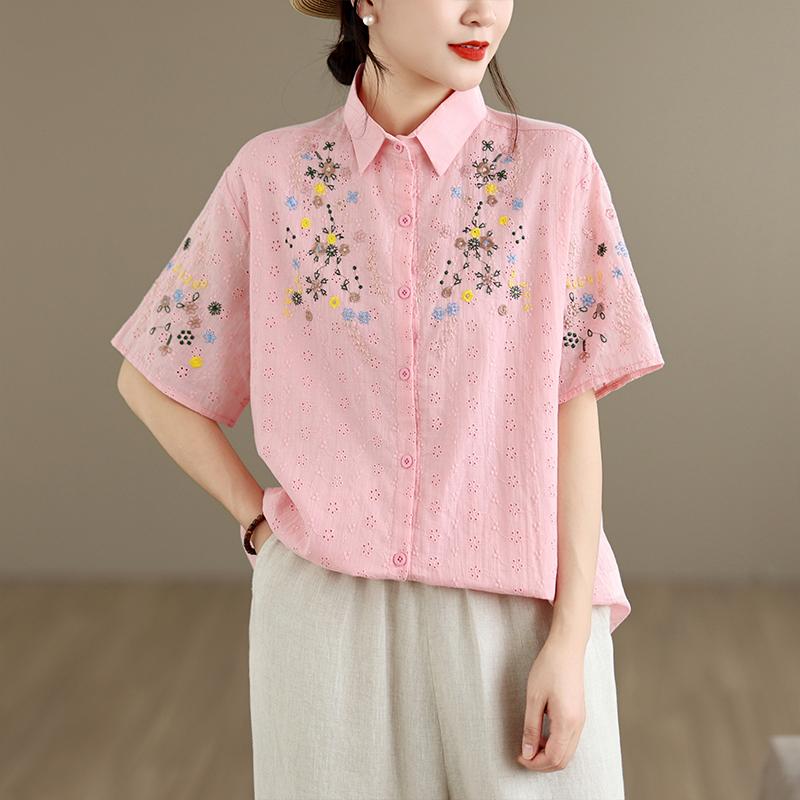 DIMANAF 2026 Plus Size Summer Women Blouse Shirts Tunic Oversize Loose Casual Floral Lady Tops Embroidery Cotton XXL рожевий
DIMANAF 2026 Plus Size Summer Women Blouse Shirts Tunic Oversize Loose Casual Floral Lady Tops Embroidery Cotton XXL рожевий