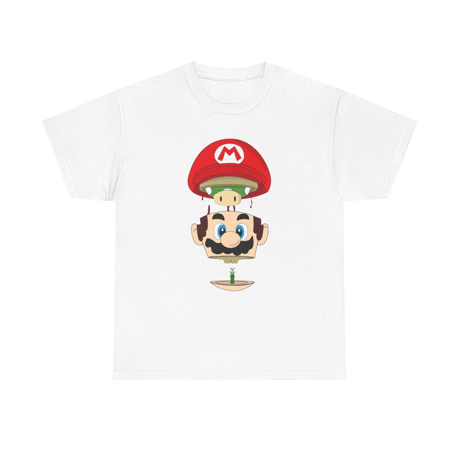 Mushroom Headstack T-Shirt | Retro Plumber Face Split Design 3XL
Mushroom Headstack T-Shirt | Retro Plumber Face Split Design 3XL