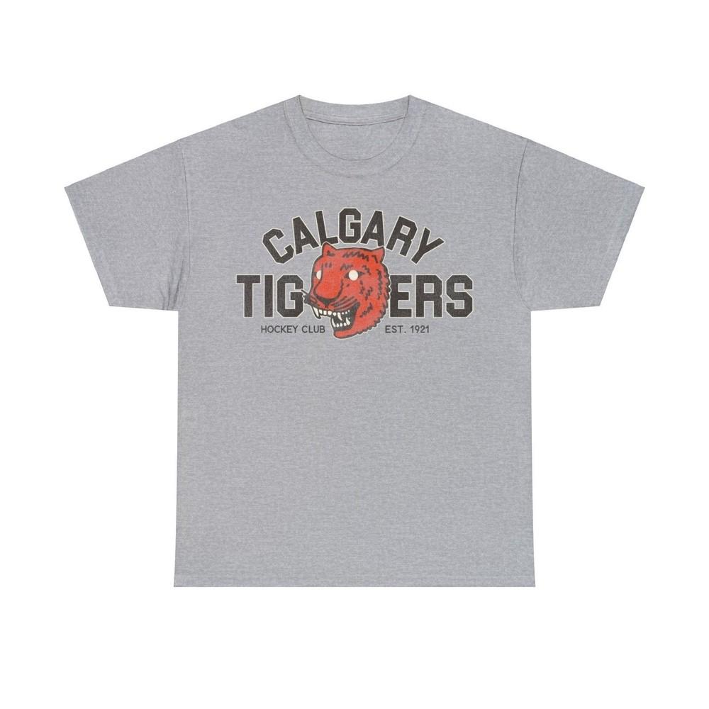 Calgary Tigers Hockey Team Nostalgic Logo T-shirt 4XL
Calgary Tigers Hockey Team Nostalgic Logo T-shirt 4XL