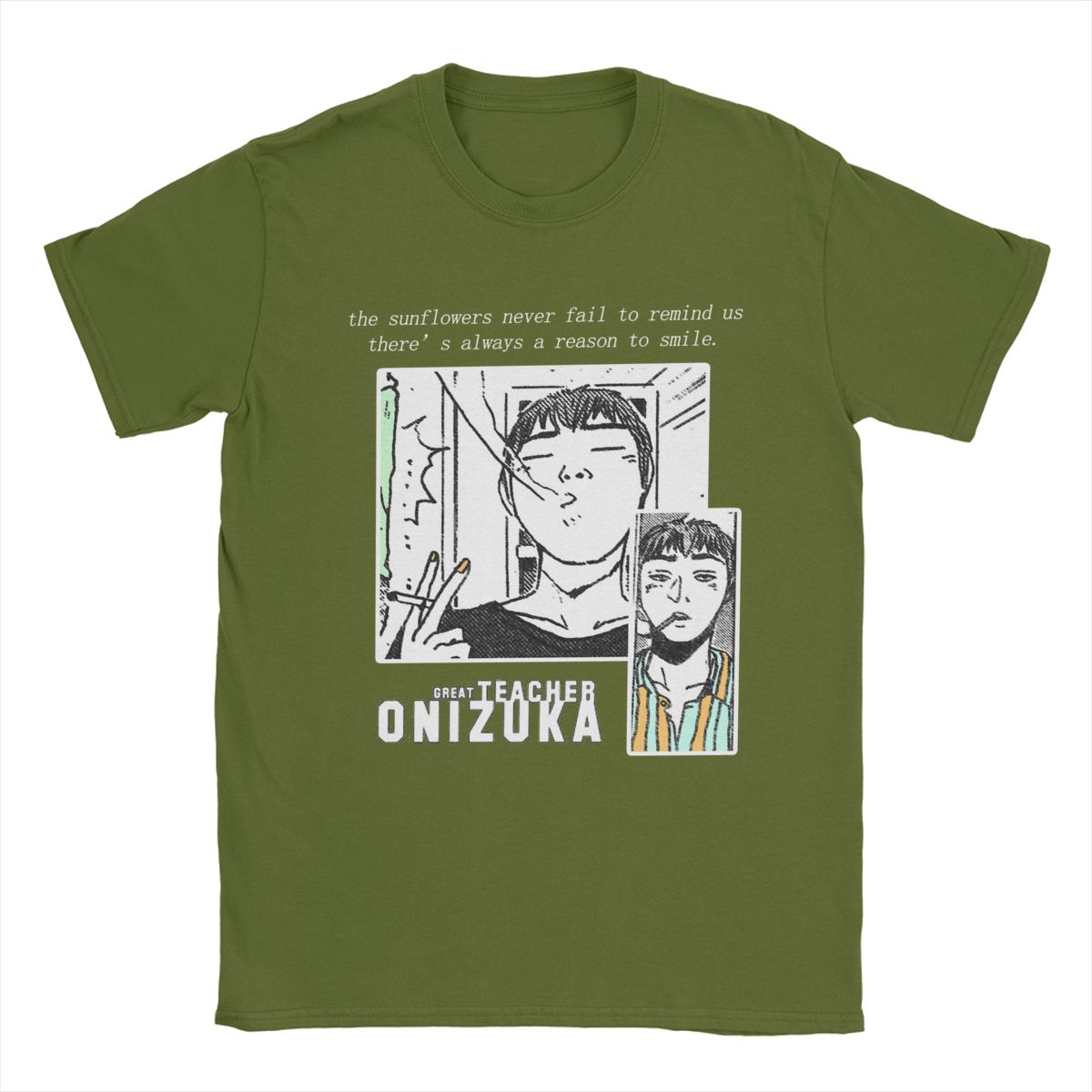 Чоловічі футболки Great Teacher Onizuka Соняшник GTO Аніме 100% Бавовняний Одяг Мода Футболка з Круглим Вирізом Друкована Футболка M армія зелений колір
Чоловічі футболки Great Teacher Onizuka Соняшник GTO Аніме 100% Бавовняний Одяг Мода Футболка з Круглим Вирізом Друкована Футболка M армія зелений колір