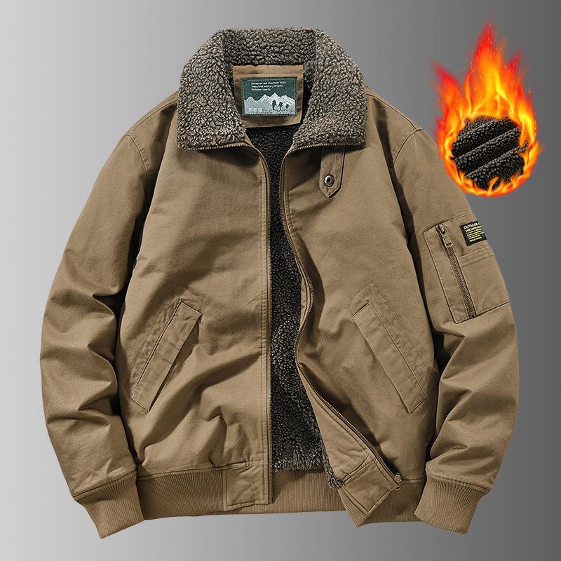 Men s Cross-Border Lambswool-Lined Cotton Jacket - Autumn/Winter Casual Flight Suit with Velvet Lapel 5XL хакі
Men s Cross-Border Lambswool-Lined Cotton Jacket - Autumn/Winter Casual Flight Suit with Velvet Lapel 5XL хакі