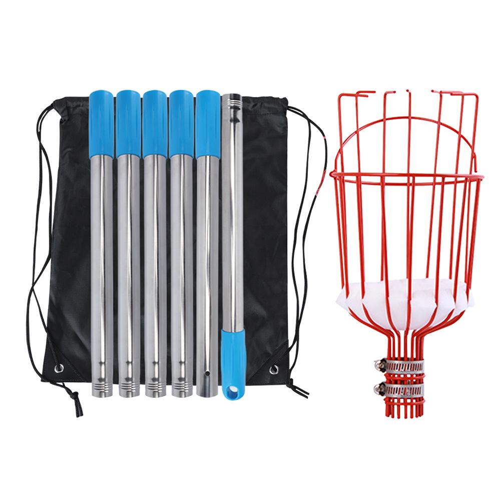 Deep Basket Fruit Picker Stainless Steel Rod Fruit Collection Picking Catcher Convenient Apple Peach Picking Garden Tools
Deep Basket Fruit Picker Stainless Steel Rod Fruit Collection Picking Catcher Convenient Apple Peach Picking Garden Tools