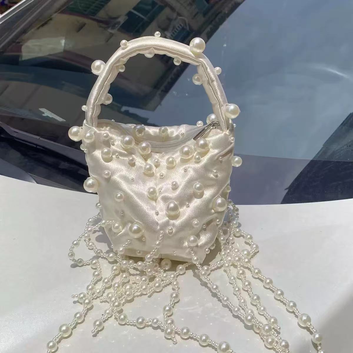 Pearl Beading Tassel Clutch Purse Wedding Party Exquisite Banquet Bag Beads Beaded Women Handbag Luxury Fashion Evening Bag 12x1x20cm золотой
Pearl Beading Tassel Clutch Purse Wedding Party Exquisite Banquet Bag Beads Beaded Women Handbag Luxury Fashion Evening Bag 12x1x20cm золотой