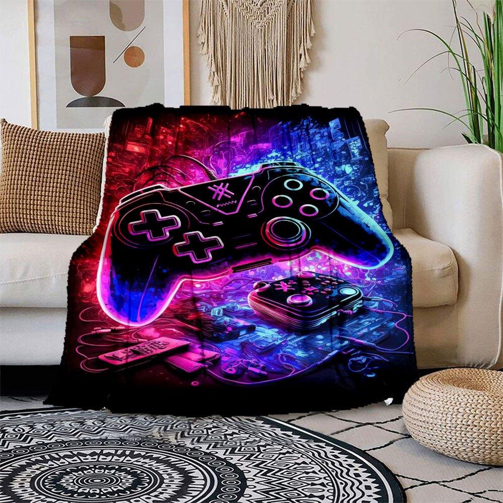 Neon Gaming Controller: Vibrant Retro Style Blanket Flannel Throw Blanket for Sofa, Bed, Travel, Camping, Office, Couch, Chair, And Bed Gif 150x180cm
Neon Gaming Controller: Vibrant Retro Style Blanket Flannel Throw Blanket for Sofa, Bed, Travel, Camping, Office, Couch, Chair, And Bed Gif 150x180cm