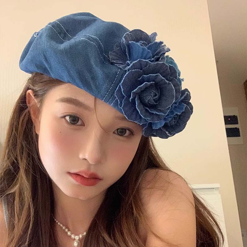 Ladies New Denim Beret Hats Flower Cowboy Vintage Luxury Hat Women Retro Casual Painter Hat Female Trendy Spring Autumn Hat 54-59CM середній синього кольору
Ladies New Denim Beret Hats Flower Cowboy Vintage Luxury Hat Women Retro Casual Painter Hat Female Trendy Spring Autumn Hat 54-59CM середній синього кольору