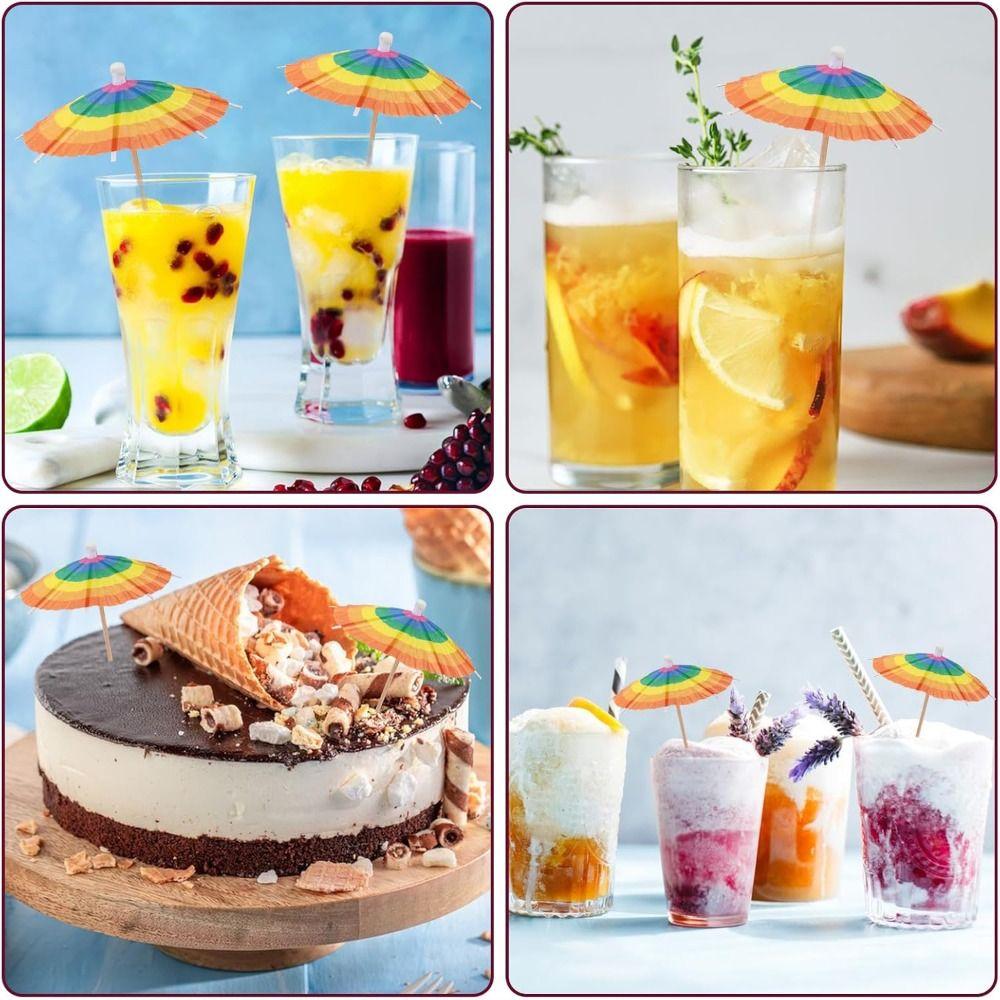 Disposable Paper Umbrella Pick Rainbow Shaped Cocktail Fork New Fruit Sticks Picnic Wedding 50pcs
Disposable Paper Umbrella Pick Rainbow Shaped Cocktail Fork New Fruit Sticks Picnic Wedding 50pcs