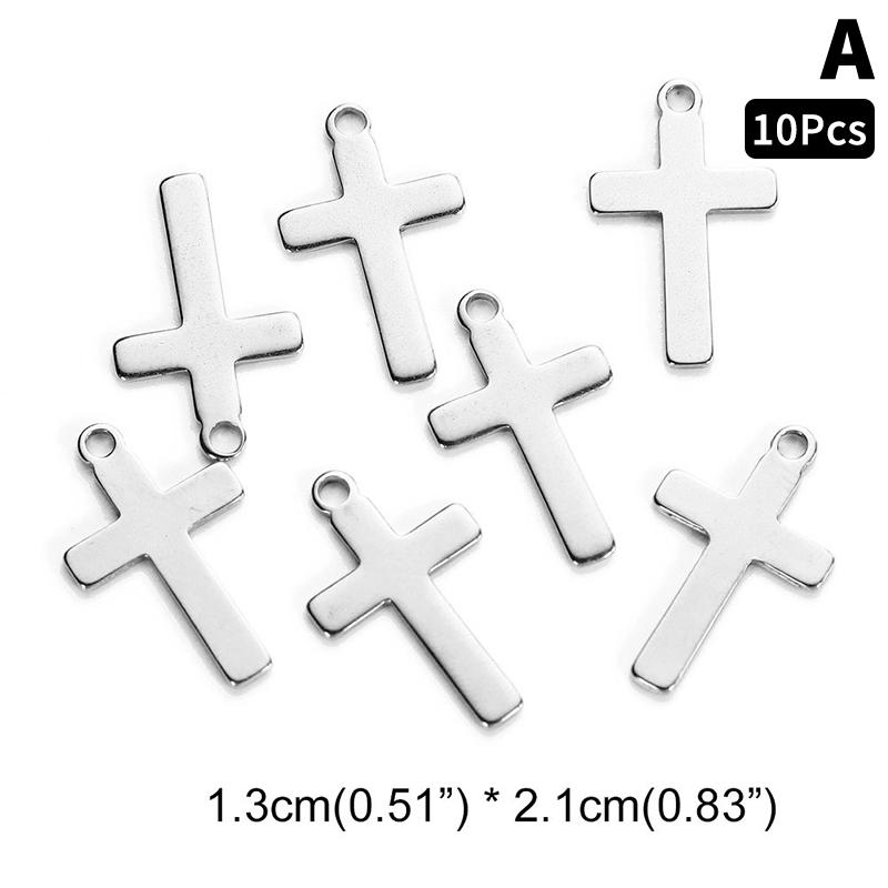 10Pcs/lot Stainless Steel Cross Charms Pendant Religious Jewelry Making DIY Charms Handmade Crafts
10Pcs/lot Stainless Steel Cross Charms Pendant Religious Jewelry Making DIY Charms Handmade Crafts