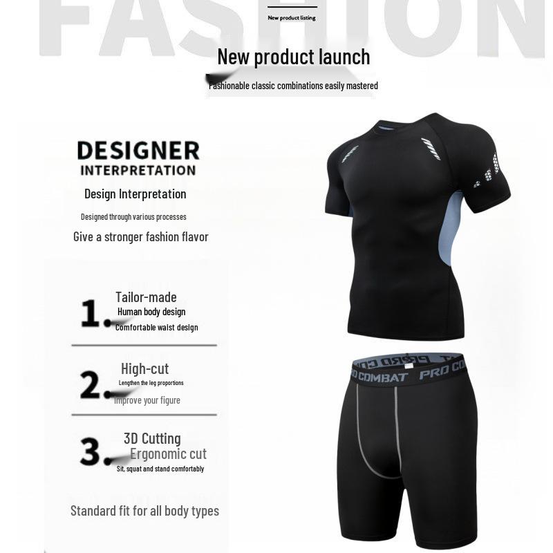 Men s Cross-Border Fitness & Yoga Compression Set: Running, Casual, Sweat-Absorbing Swimsuit. S
Men s Cross-Border Fitness & Yoga Compression Set: Running, Casual, Sweat-Absorbing Swimsuit. S