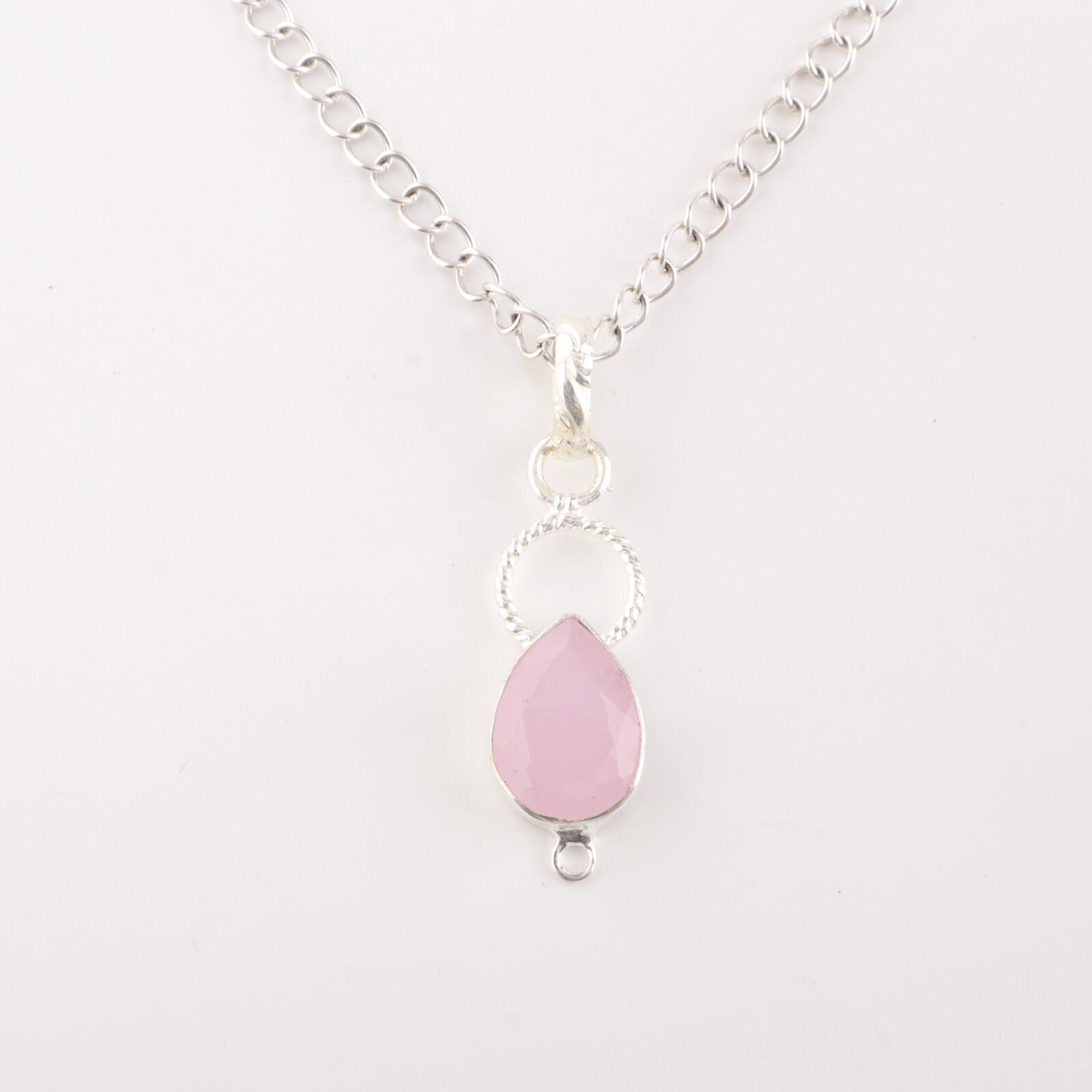 Rose Chalcedony Gemstone 925 Sterling Silver Jewelry Handcrafted Pendant 1.40 PP-12-15
Rose Chalcedony Gemstone 925 Sterling Silver Jewelry Handcrafted Pendant 1.40 PP-12-15