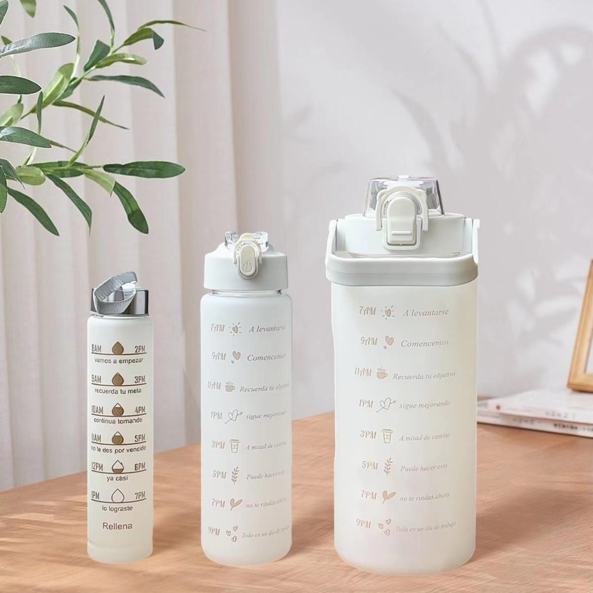 3Pcs Set Large Capacity 2000ml/750ml/300ml Leakproof PC Water Bottle with Straw Lid, Portable Sports Water Bottle for Gym School 3pcs білий
3Pcs Set Large Capacity 2000ml/750ml/300ml Leakproof PC Water Bottle with Straw Lid, Portable Sports Water Bottle for Gym School 3pcs білий