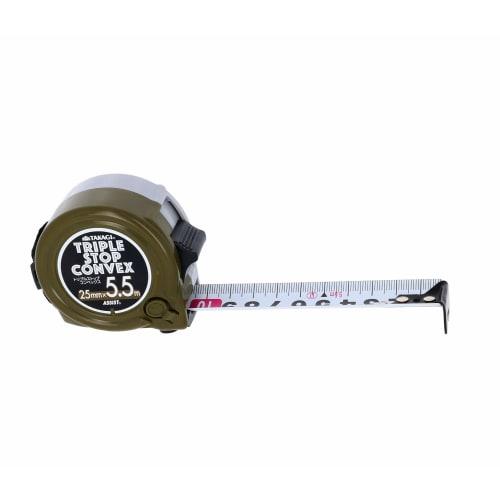 Takagi Triple Stop Convex 25mm x 5.5m, can be stopped in three places for measurement work
Takagi Triple Stop Convex 25mm x 5.5m, can be stopped in three places for measurement work