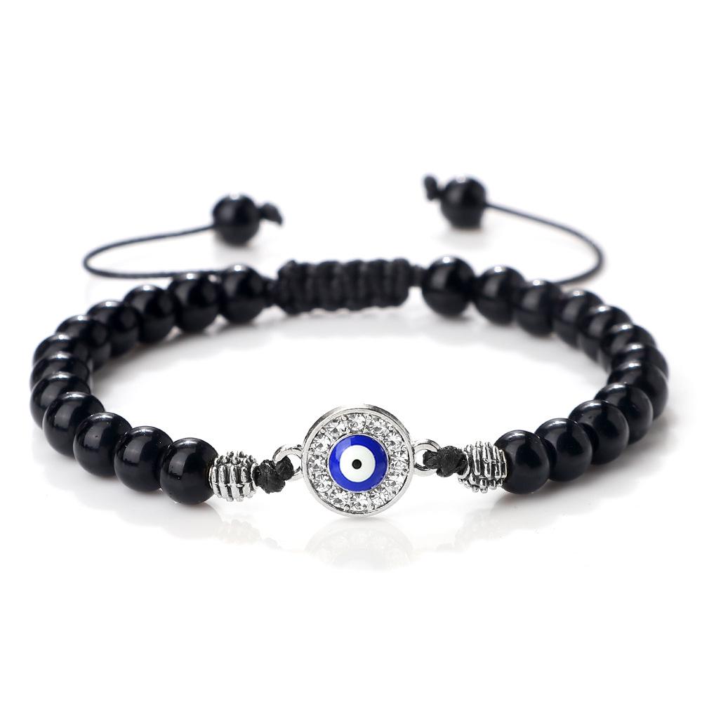 Handmade Ethnic-Style Demon Eye Beaded Bracelet Gold White Diamond
Handmade Ethnic-Style Demon Eye Beaded Bracelet Gold White Diamond