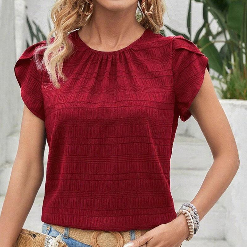 Ladies Summer Irregular Short Sleeve O Neck Solid Color Casual Pullover Blouse Shirt Top S
Ladies Summer Irregular Short Sleeve O Neck Solid Color Casual Pullover Blouse Shirt Top S