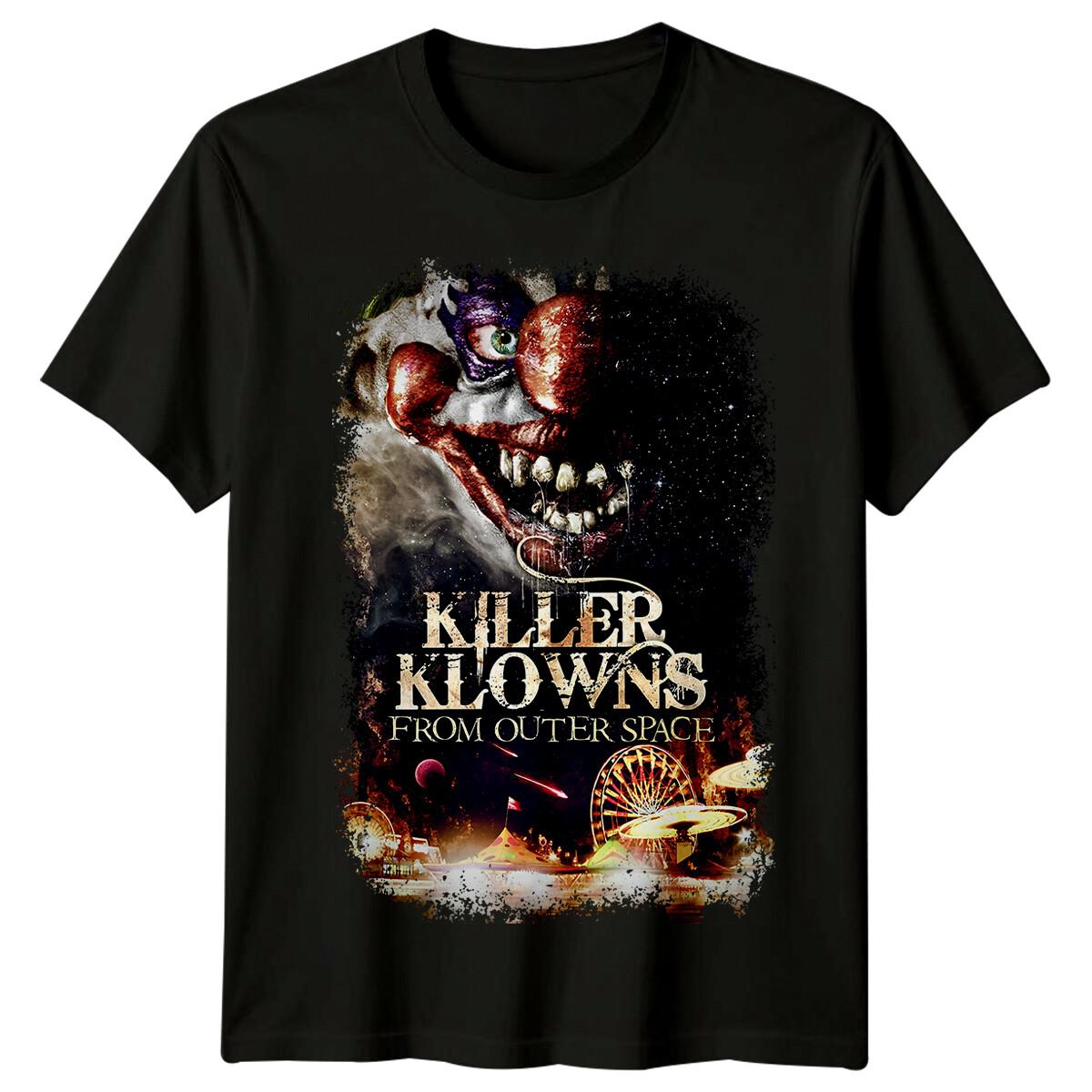 Killer Klowns from Outer Space (1988) Movie Poster Inspired 100% Cotton T-shirt Mens Tees Top Retro 80 Tee L
Killer Klowns from Outer Space (1988) Movie Poster Inspired 100% Cotton T-shirt Mens Tees Top Retro 80 Tee L