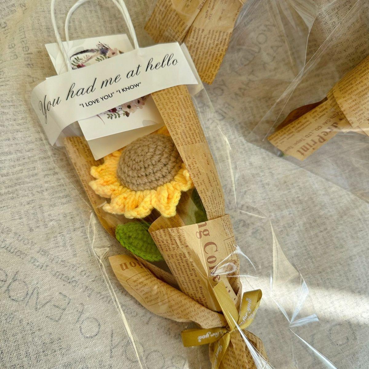 Knitted Sunflower Yarn Bouquet - Handmade Gift for Teacher s Day or Graduation
Knitted Sunflower Yarn Bouquet - Handmade Gift for Teacher s Day or Graduation