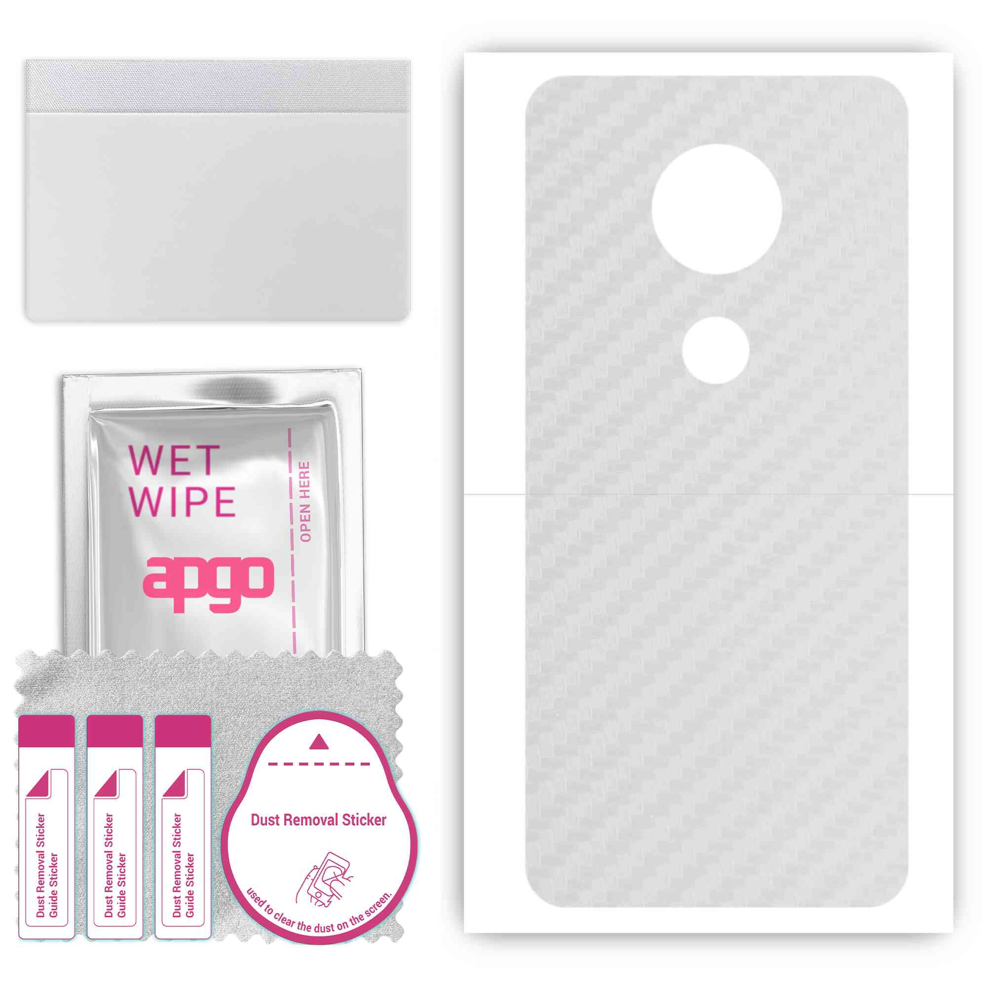 apgo Protective Skin Sticker for the back compatible with Motorola Moto E5 Play, Wrap Film, Foil, Vinyl - Pattern Transparent Carbon
apgo Protective Skin Sticker for the back compatible with Motorola Moto E5 Play, Wrap Film, Foil, Vinyl - Pattern Transparent Carbon