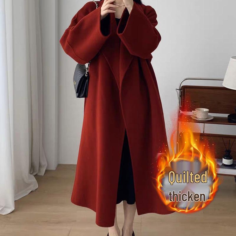 2025 Winter Korean Style Loose Woolen Coat Women s Mid-Length Padded Thick High-End Overcoat 3XL червоний
2025 Winter Korean Style Loose Woolen Coat Women s Mid-Length Padded Thick High-End Overcoat 3XL червоний