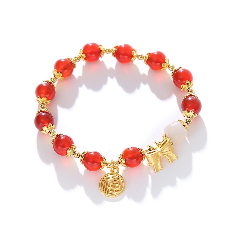 Vintage creative design natural agate bow braceletfashion women daily jewelry gift красный
Vintage creative design natural agate bow braceletfashion women daily jewelry gift красный