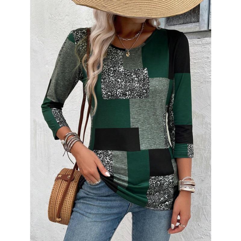 Женская футболка 3D с цветными блоками и клетчатым принтом, модная, с длинным рукавом, с круглым вырезом, обычный топ, для праздничных выходных, весны, осени XL
Женская футболка 3D с цветными блоками и клетчатым принтом, модная, с длинным рукавом, с круглым вырезом, обычный топ, для праздничных выходных, весны, осени XL