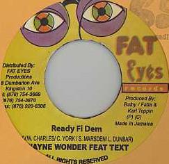 7inch Record WAYNE WONDER TEXT 3 Ready Fi Dem NONE Fat Eyes Record Jamaica Reggae Ska Dub Used
7inch Record WAYNE WONDER TEXT 3 Ready Fi Dem NONE Fat Eyes Record Jamaica Reggae Ska Dub Used