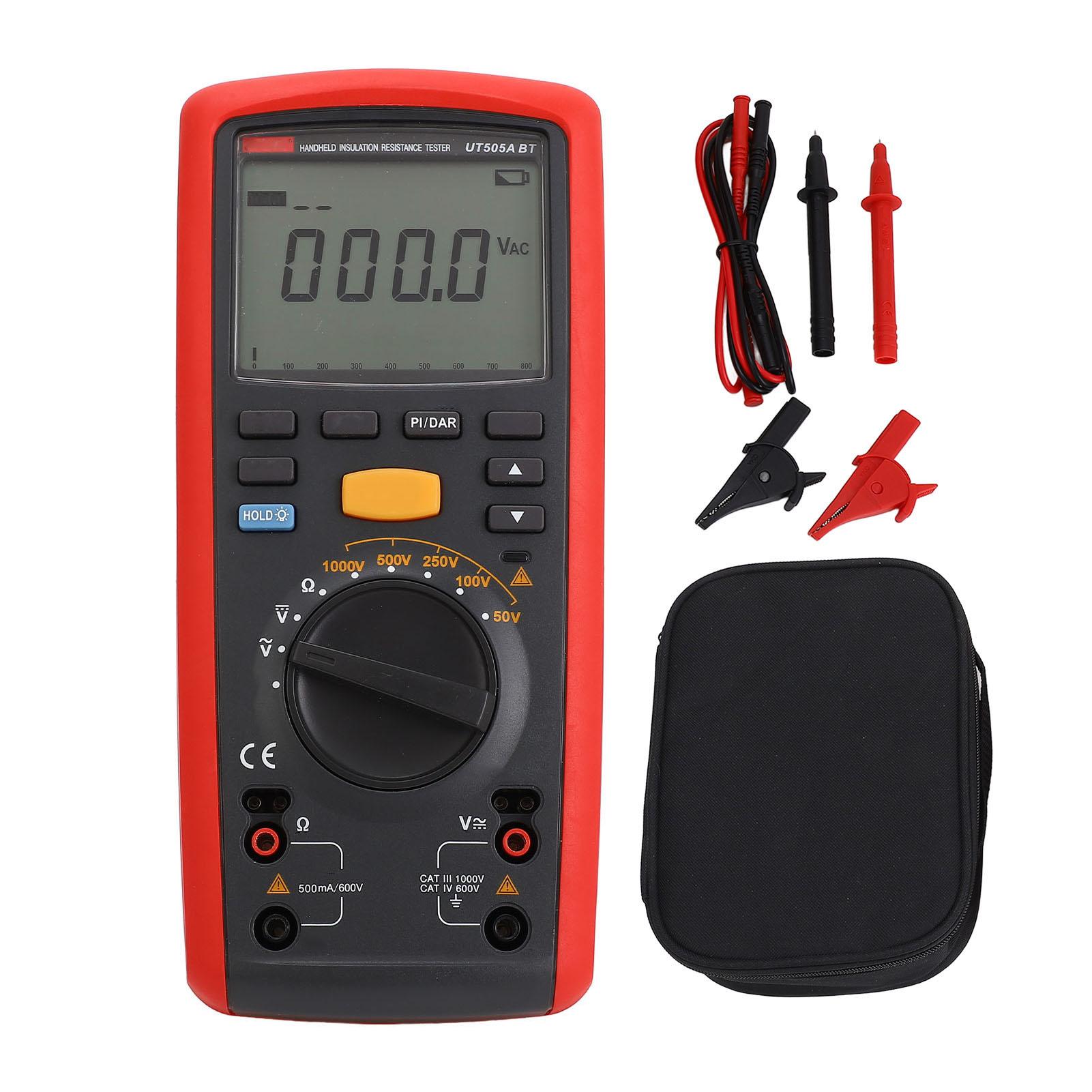 Megohmmeter 1000V Handheld Digital Insulation Resistor Tester High Accuracy LCD Backlight
Megohmmeter 1000V Handheld Digital Insulation Resistor Tester High Accuracy LCD Backlight