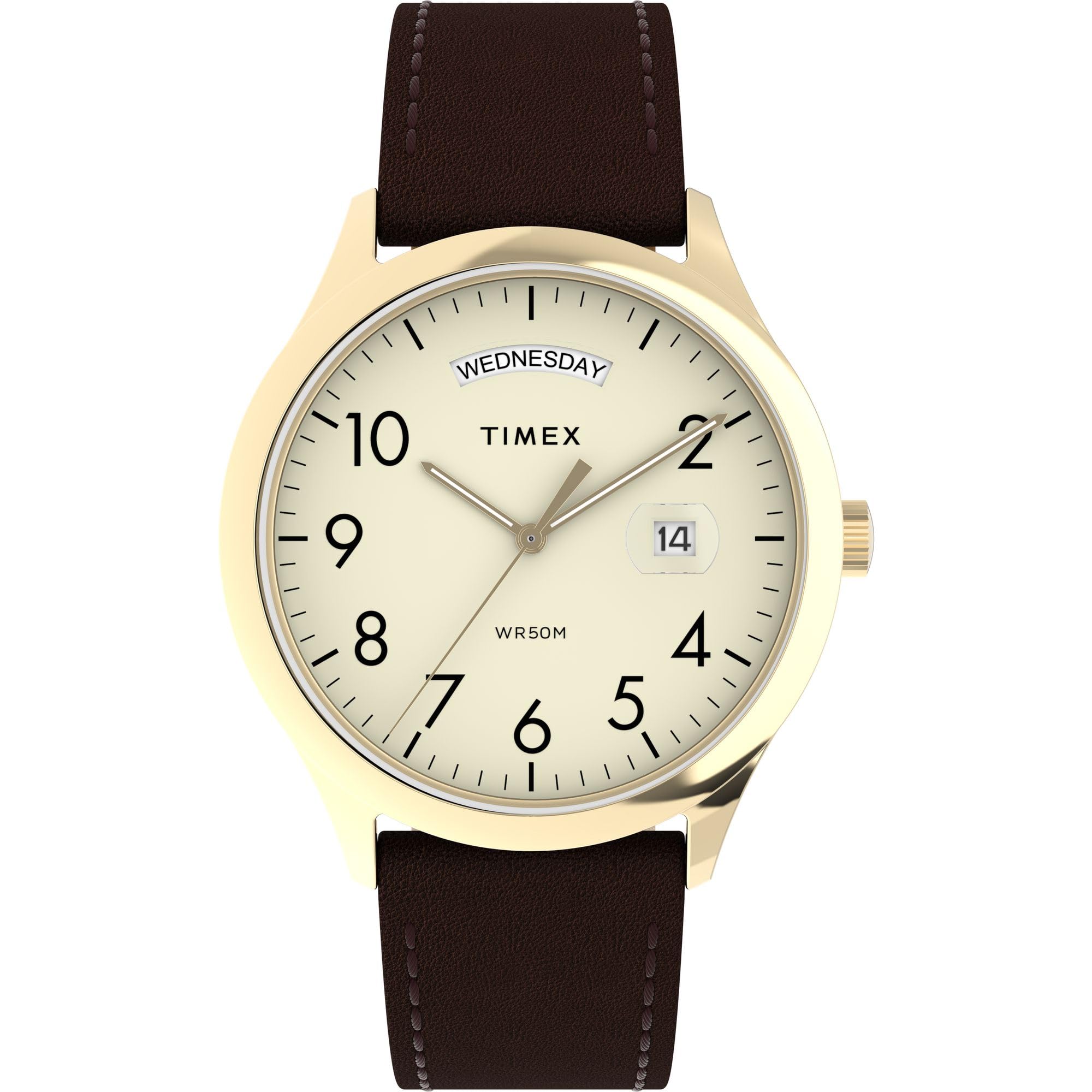 Часы Timex Men s Modern EasyReader 40 мм — коричневый ремешок, кремовый циферблат, корпус золотистого тона, коричневый, стильный.
Часы Timex Men s Modern EasyReader 40 мм — коричневый ремешок, кремовый циферблат, корпус золотистого тона, коричневый, стильный.