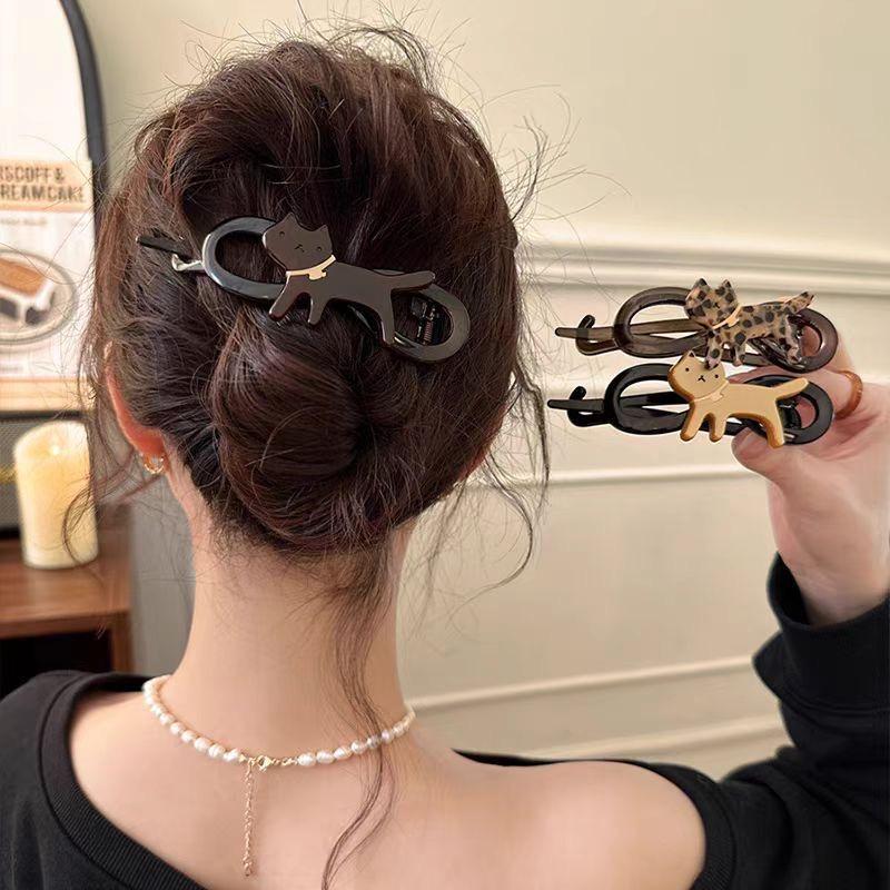 y2k Cute Leopard Cat Twisted Hair Clips Large Size Hairpin Barrettes Hair Claw Clip Women Hair Accessories
y2k Cute Leopard Cat Twisted Hair Clips Large Size Hairpin Barrettes Hair Claw Clip Women Hair Accessories