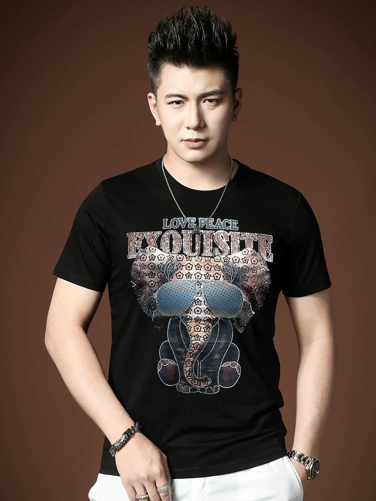 European Trendy Brand Men s High-End Short-Sleeve T-Shirt 2025 New Summer Elephant Rhinestone Print Round Neck T-Shirt 2XL чёрный
European Trendy Brand Men s High-End Short-Sleeve T-Shirt 2025 New Summer Elephant Rhinestone Print Round Neck T-Shirt 2XL чёрный