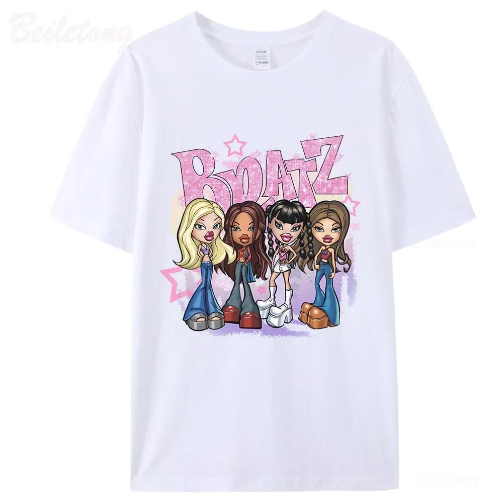 Bratz Y2k T Shirt Women 2000 Cartoon Print Harajuku Pink Tops Summer Girls Fashion Unisex Short Sleeved Aesthetic Unisex Tees S
Bratz Y2k T Shirt Women 2000 Cartoon Print Harajuku Pink Tops Summer Girls Fashion Unisex Short Sleeved Aesthetic Unisex Tees S