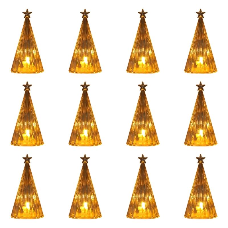 12 Pcs Christmas Tree with Lights Tabletop Christmas Tree Ornaments Holiday Table Centerpiece for Party Decoration
12 Pcs Christmas Tree with Lights Tabletop Christmas Tree Ornaments Holiday Table Centerpiece for Party Decoration