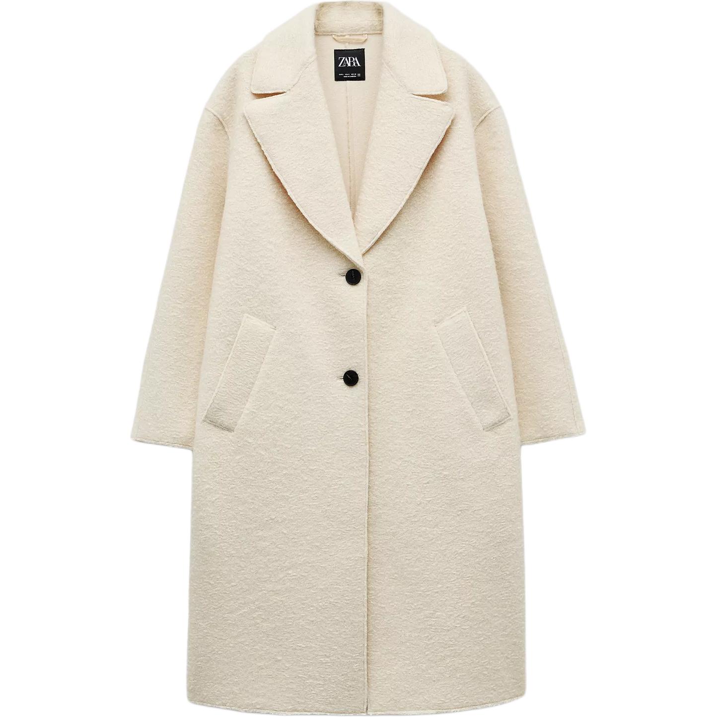 Zara Однотонное удобное однобортное пальто Женские пальто Off-White 8073257-712 M
Zara Однотонное удобное однобортное пальто Женские пальто Off-White 8073257-712 M