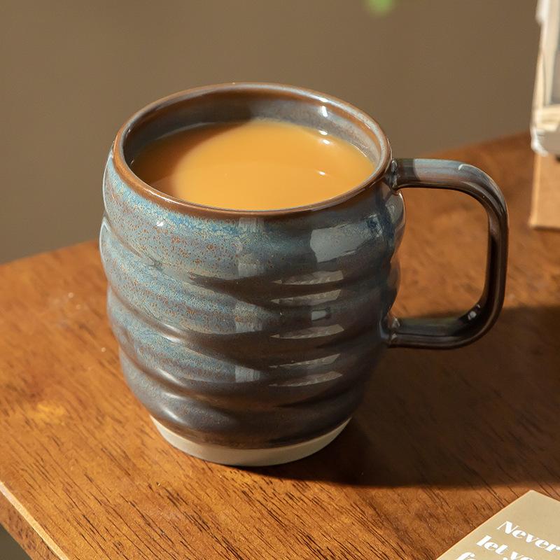 Kiln-changed ceramic cup special-shaped cross-border high-value creative Japanese ins large-capacity coarse pottery mug coffee cup women 401-500ml
Kiln-changed ceramic cup special-shaped cross-border high-value creative Japanese ins large-capacity coarse pottery mug coffee cup women 401-500ml