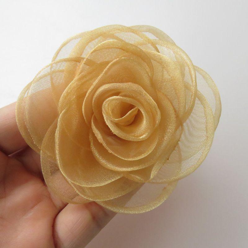 Plant Rose Handmade Flower Fabric Art Female Dual-Use Silk Yarn Golden Yellow 8cm
Plant Rose Handmade Flower Fabric Art Female Dual-Use Silk Yarn Golden Yellow 8cm