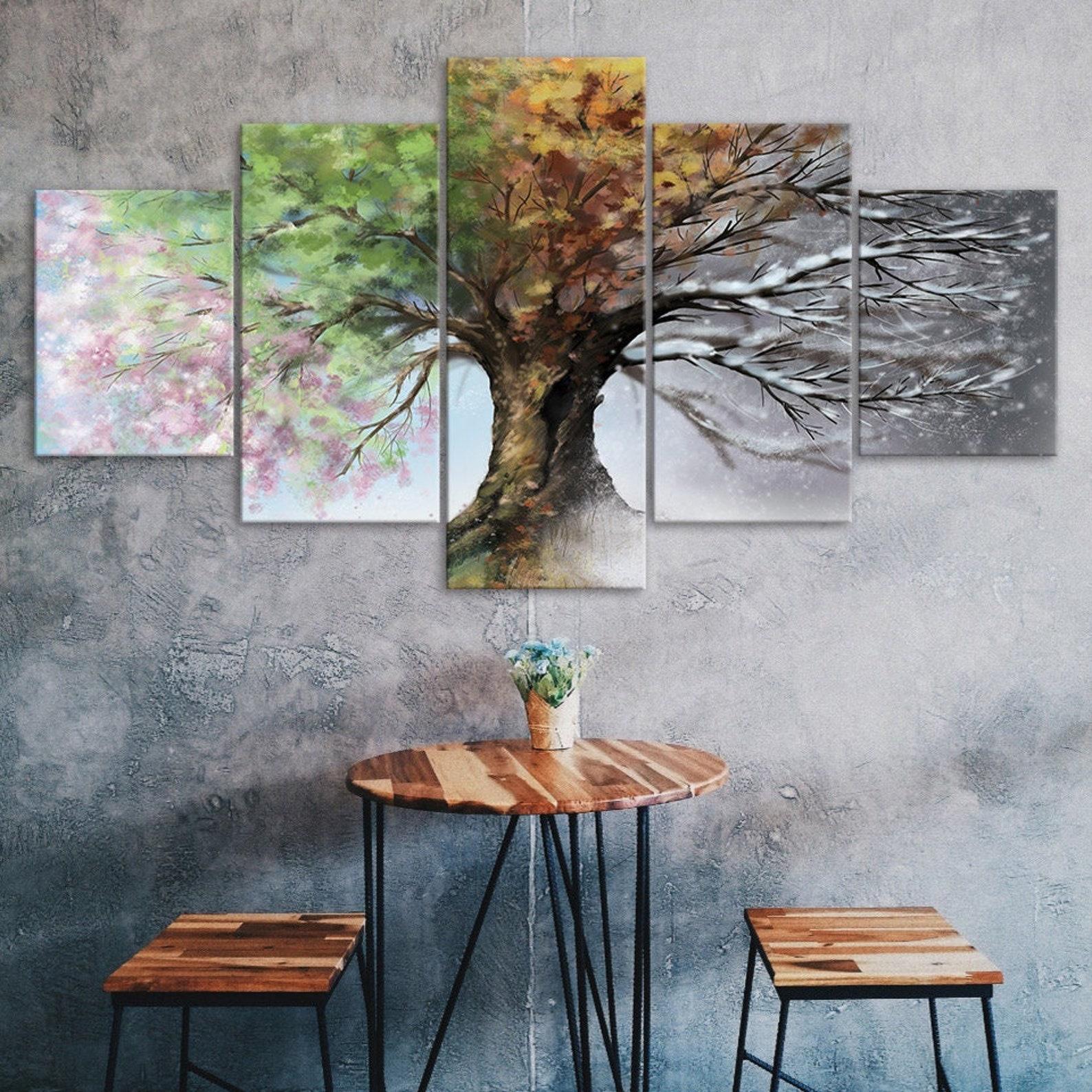 Four Seasons Tree Canvas 5 Piece Five Panel Wall Print Modern Art Poster Home Decor Gift For Him For Her 20X35 20X45 20X55CM
Four Seasons Tree Canvas 5 Piece Five Panel Wall Print Modern Art Poster Home Decor Gift For Him For Her 20X35 20X45 20X55CM