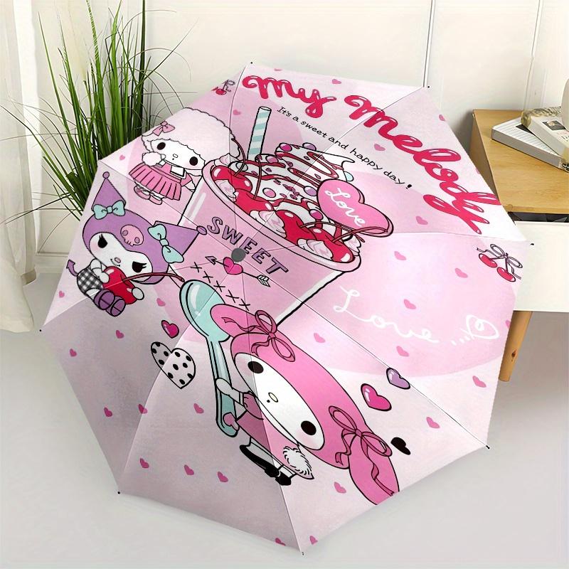 My Melody,Kuromi Automatic Folding Umbrella Simple 8 Rib Design, Bright Cartoon Pattern, Durable Iron Frame, Suitable For Travel, Outdoor, B
My Melody,Kuromi Automatic Folding Umbrella Simple 8 Rib Design, Bright Cartoon Pattern, Durable Iron Frame, Suitable For Travel, Outdoor, B