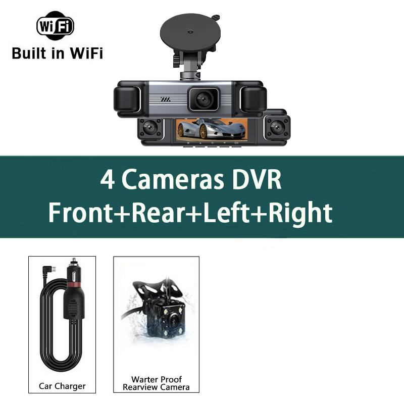 4 Channel Car DVR Wifi Dash Cam 4 Cameras Dashcam Full HD 1080P Video Recorder Night Vision Black Box Cabin Camera 24H Parking DL63-4 Lens
4 Channel Car DVR Wifi Dash Cam 4 Cameras Dashcam Full HD 1080P Video Recorder Night Vision Black Box Cabin Camera 24H Parking DL63-4 Lens